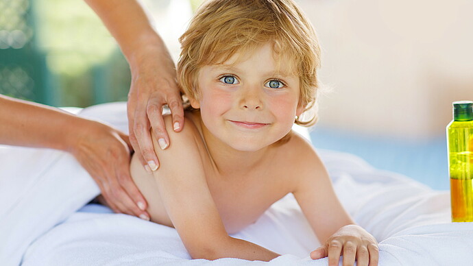 Spa sessions for children at the family hotel DIE SONNE
